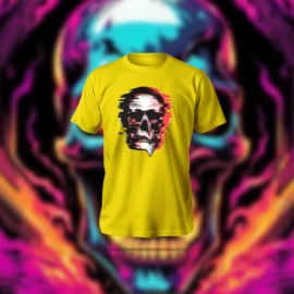 Gltich Skull T-Shirt